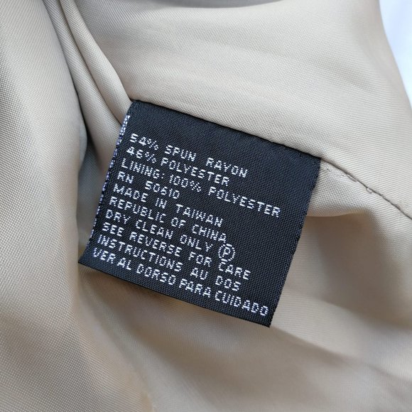 (NWT)KASPER A.S.L. Jacket & Coat Women Size: 8/Brown Beige - Picture 7 of 7